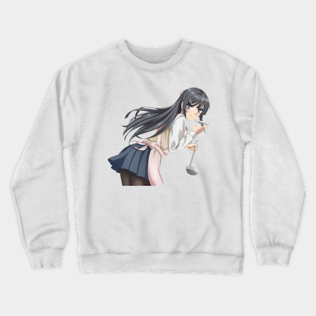 Kawaii Mai Sakurajima Crewneck Sweatshirt by Hentai-heaven